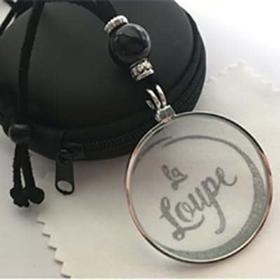 by Wendra Magnifying Necklace with Natural Crystal to Increase Vision & Energy. Handmade