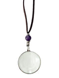 by Wendra Magnifying Necklace with Natural Crystal to Increase Vision & Energy. Handmade