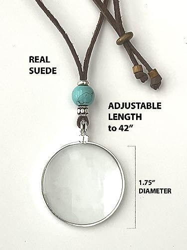 by Wendra Magnifying Necklace with Natural Crystal to Increase Vision & Energy. Handmade