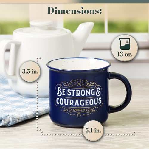 Christian Art Gifts Lavender Camp Style Ceramic Coffee Mug – 13 oz. Microwave & Dishwasher Safe Inspirational Scripture Coffee & Tea Mug for Women with Bible Verse: Let Your Light Shine – Matthew 5:16