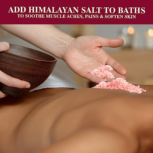 Himalayan Chef Pink Himalayan Salt Coarse Grain, 5 lbs Plastic Jar - Pure, Natural, Kosher, Mineral-Rich, Ideal for Grinder Refills, Cooking, Seasoning