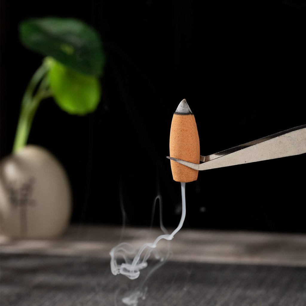 120 Pcs Large Backflow Incense Cones, 4 Mixed Natural Incense Waterfall, Sandalwood Rose Lavender Sakura for Backflow Incense Burner, Relaxation Meditation Yoga Gift