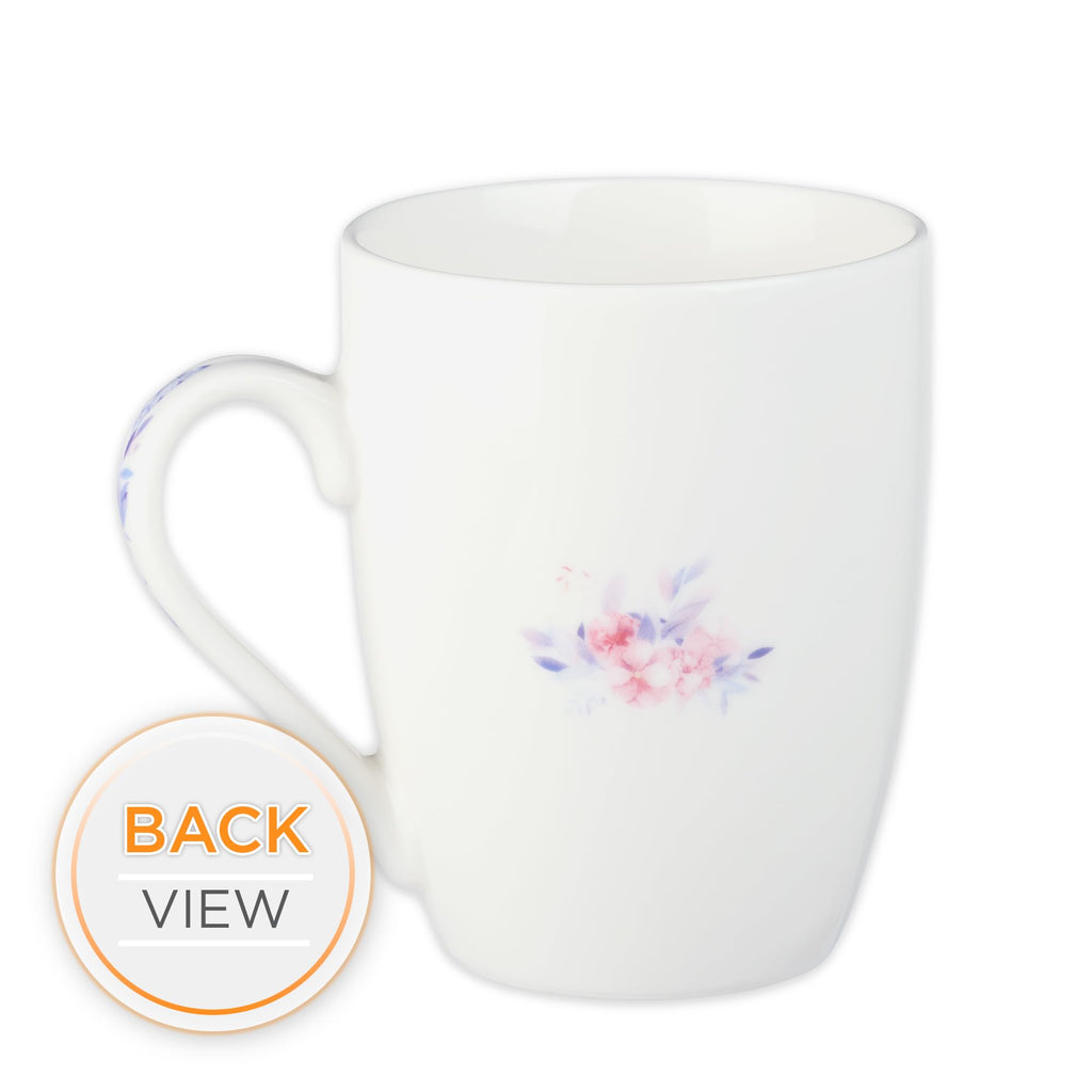 Christian Art Gifts Inspirational Ceramic Coffee & Tea Scripture Mug for Women: All Things are Possible Encouraging Bible Verse, Cute Microwave & Dishwasher Safe Drinkware, White & Pink Floral, 12 oz.