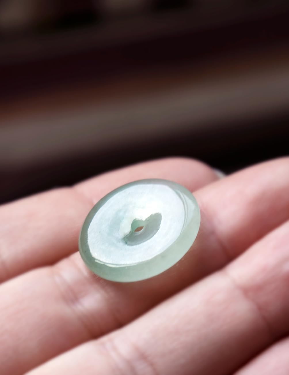 Dahlia Eternal Circle Jade Necklace, Real Grade A Certified Burma Jadeite for Inner Peace