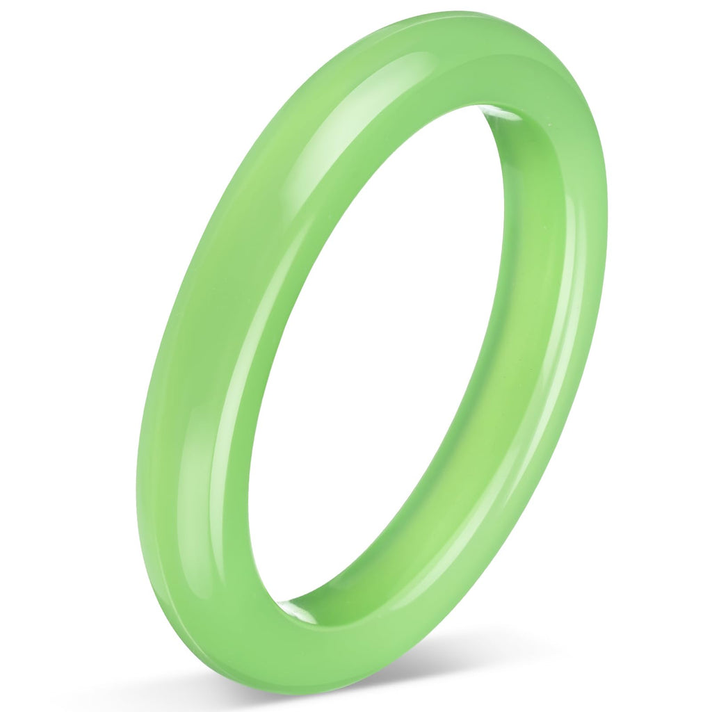 Landical 2.4'' Natural Jade Bracelet for Women Jade Bangle Bracelets with Box Good Luck Bangle Jewelry Gift for Mother