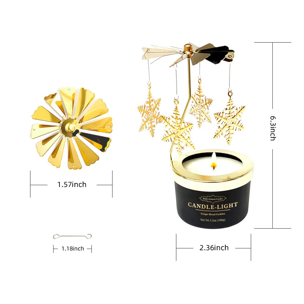 Kelly's Custom Candles, Butterfly Candle Birthday Gift for Mom,Girlfriend,Unique Easter Gifts for Sister, Wife and Mother in Law,Rotatable Aromatherapy Candles Gift for Women.