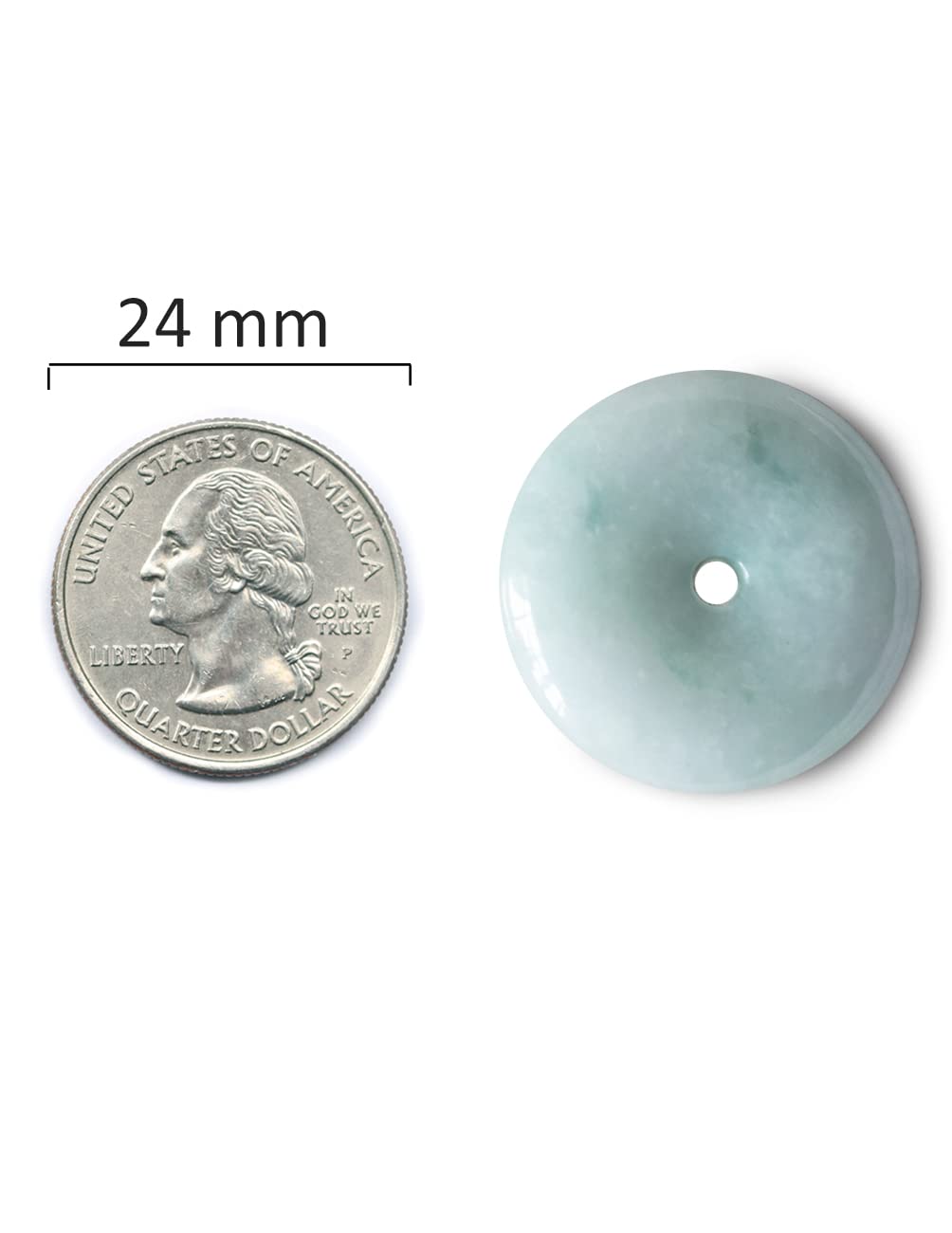 Dahlia Eternal Circle Jade Necklace, Real Grade A Certified Burma Jadeite for Inner Peace