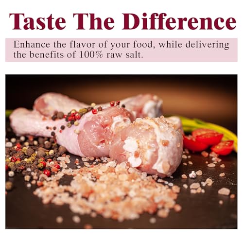 Himalayan Chef Pink Himalayan Salt Coarse Grain, 5 lbs Plastic Jar - Pure, Natural, Kosher, Mineral-Rich, Ideal for Grinder Refills, Cooking, Seasoning