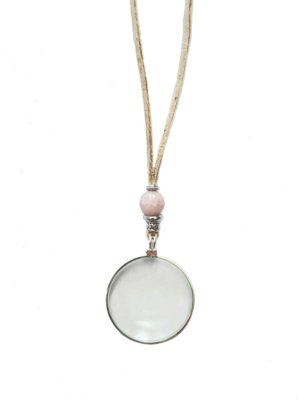 by Wendra Magnifying Necklace with Natural Crystal to Increase Vision & Energy. Handmade