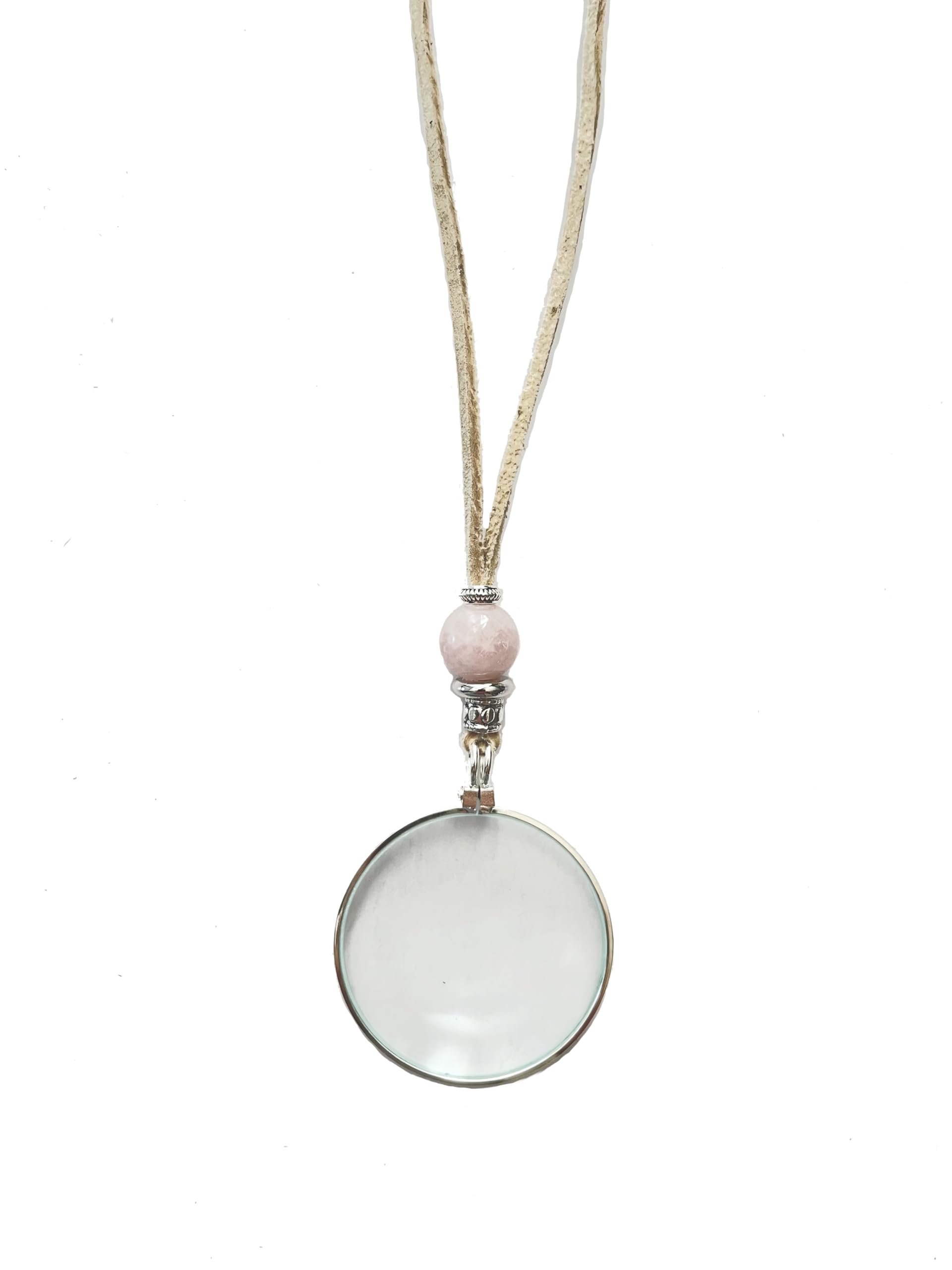 by Wendra Magnifying Necklace with Natural Crystal to Increase Vision & Energy. Handmade