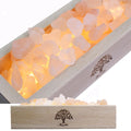 Himalayan Salt Lamp Diffuser - 300g Pink Salt with Wood Base, USB Powered, Warm Light for Aromatherapy, Relaxation, Meditation, Home Decor, Gifts
