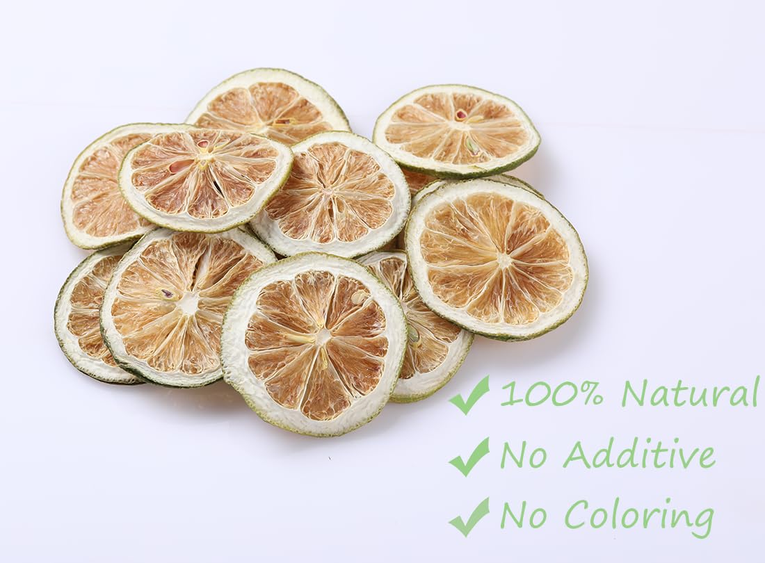 Premium Dried Lemon Slices 3 Oz/85g,Dehydrated Dry Lemon.100% Natural & No Additives,No Sugar Added.