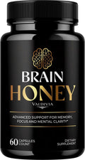 Brain Honey Capsules, Brain Honey with All Natural Ingredients, Advanced Overall Health and Wellness Vitamin Supplement Formula for Maximum Strength Multivitamins (60 Capsules)