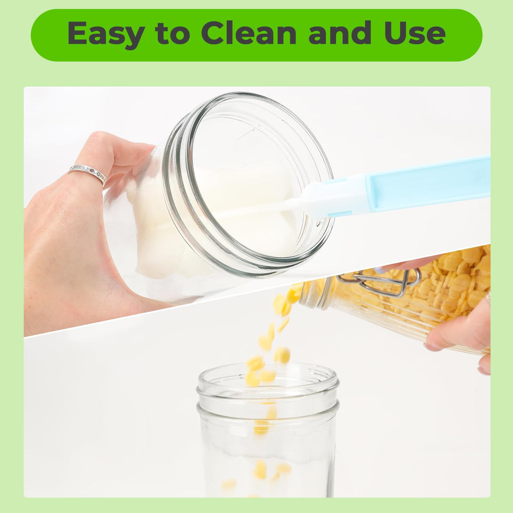 CycleMore 20 Pcs 12oz Glass Mason Jars With Silver Separable Lids, 350ml Round Canning Jars for Honey, Jam, Herb, Wedding Favor, Kitchen Storage Wide Mouth Bottles for Crafts, Meal Prep