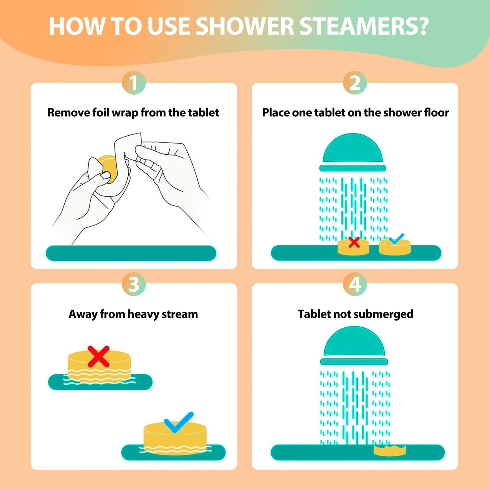 JoJowell Shower Steamers Aromatherapy - 18 Pack Birthday Gifts for Women Men, Mothers Day Gifts for Mom Wife Grandma from Daughter Son, Self Care with Natural Essential Oils Relaxation Home SPA