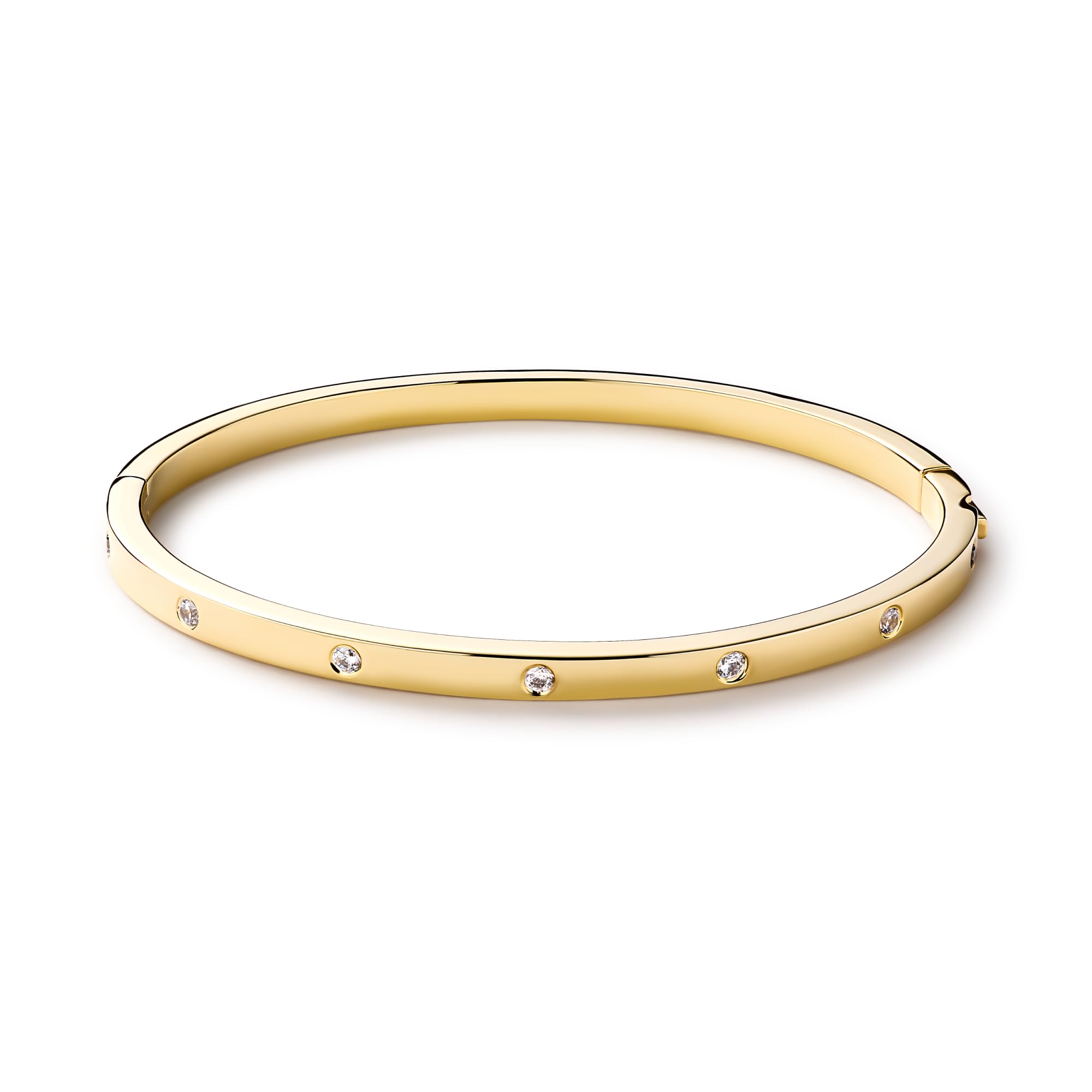 Ana Luisa Bracelets for Women - 14K Gold Plated & Silver Rhodium Bangle and Cuff Bracelets - Sleek Designs Perfect for Layering - Hypoallergenic, Water-Resistant, Tarnish-Free Bracelet for Daily Wear