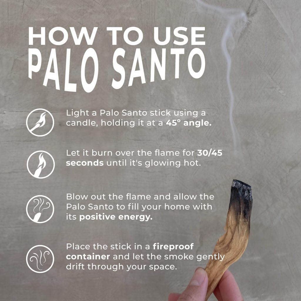 Palo Santo Premium Sticks (8) Smudging Incense Certified Pure Ethically and Sustainably Harvested from Fallen Trees in Peru (NOT Ecuador). Protection, Meditation, Healing, Spiritual Cleansing