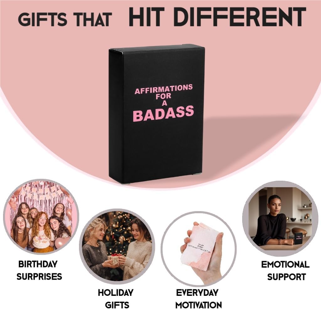 shoprotik Badass Affirmation Cards - Daily Motivational and Inspirational Cards for Women