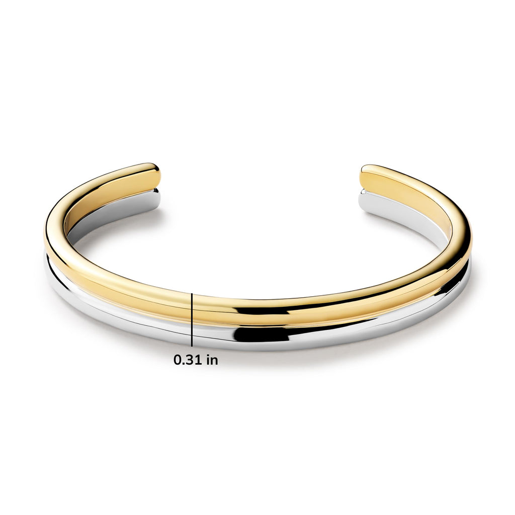 Ana Luisa Bracelets for Women - 14K Gold Plated & Silver Rhodium Bangle and Cuff Bracelets - Sleek Designs Perfect for Layering - Hypoallergenic, Water-Resistant, Tarnish-Free Bracelet for Daily Wear