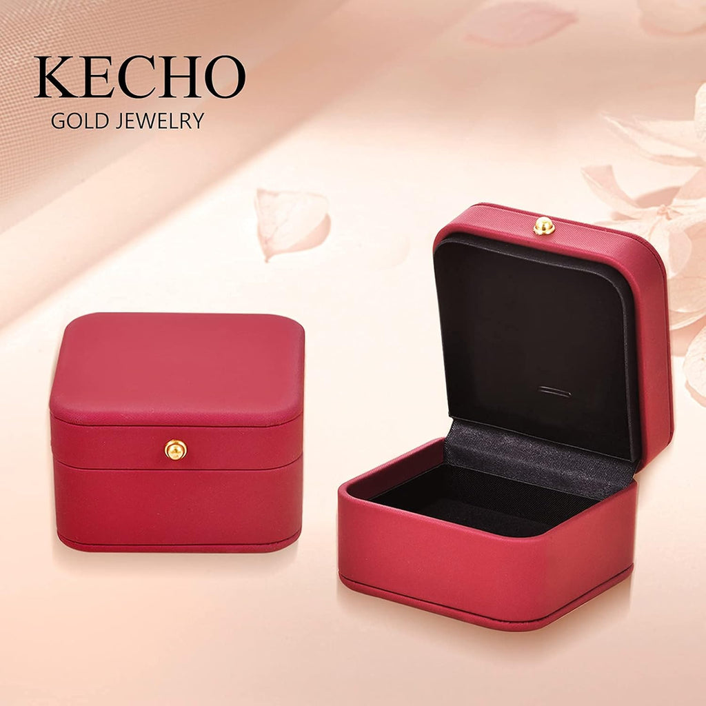 KECHO 14K Gold Lotus Flower Necklace Delicate Lotus Flower Chalcedony Pendant Jewelry for Women Birthday Valentines Day Gifts for Her Mom Wife