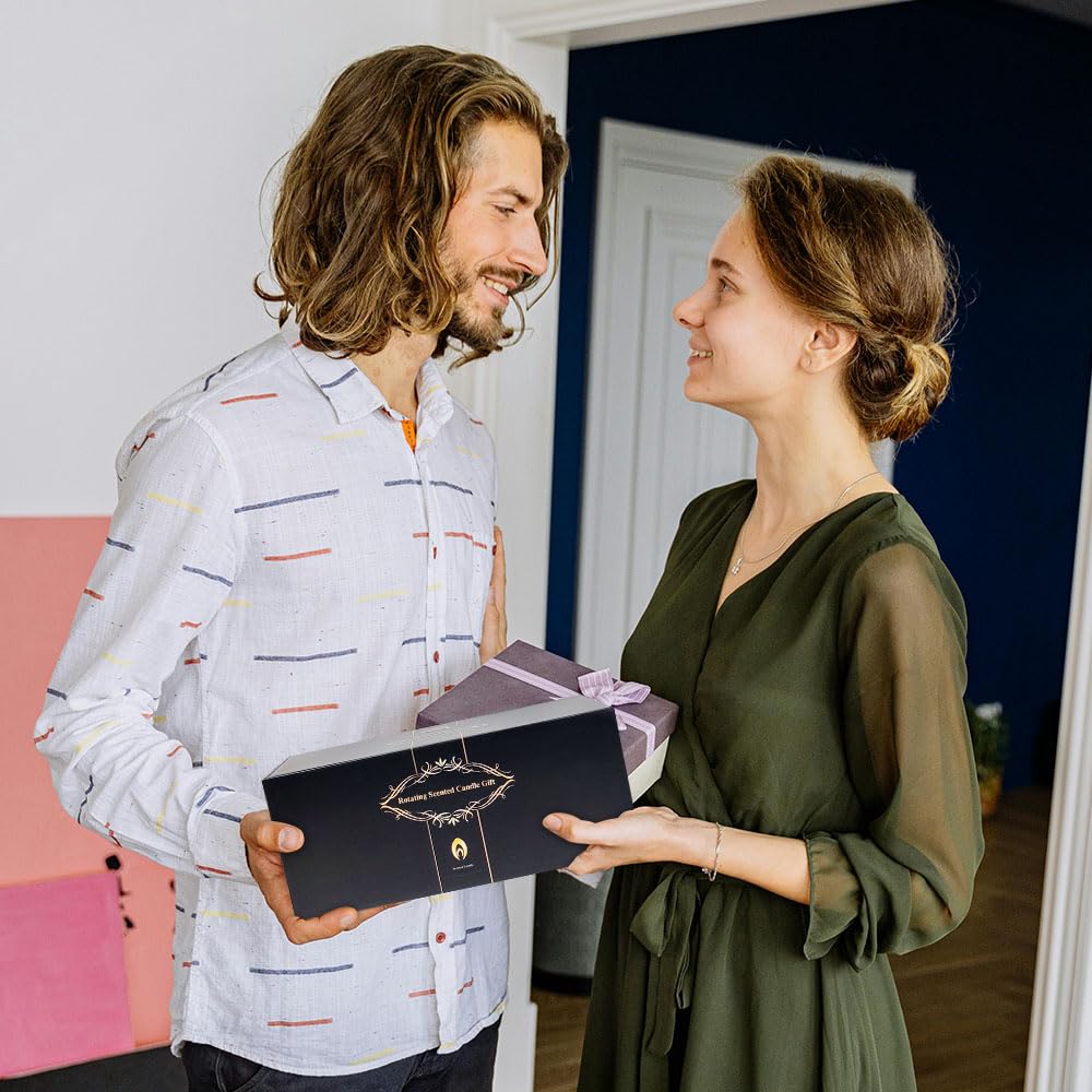 Kelly's Custom Candles, Butterfly Candle Birthday Gift for Mom,Girlfriend,Unique Easter Gifts for Sister, Wife and Mother in Law,Rotatable Aromatherapy Candles Gift for Women.