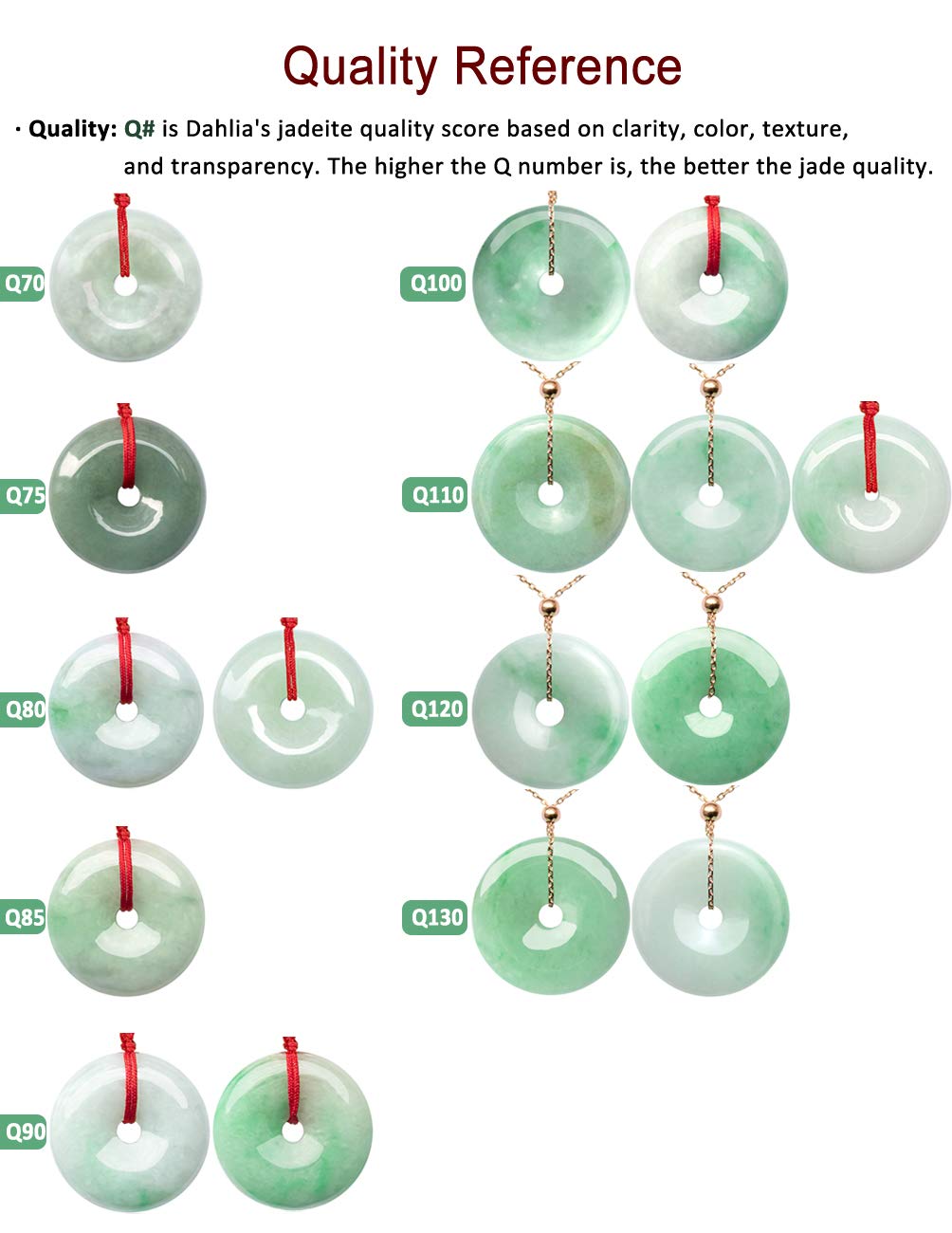 Dahlia Eternal Circle Jade Necklace, Real Grade A Certified Burma Jadeite for Inner Peace