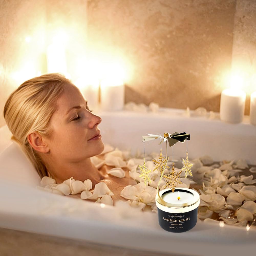 Kelly's Custom Candles, Butterfly Candle Birthday Gift for Mom,Girlfriend,Unique Easter Gifts for Sister, Wife and Mother in Law,Rotatable Aromatherapy Candles Gift for Women.