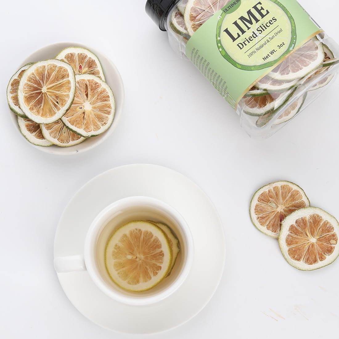 Premium Dried Lemon Slices 3 Oz/85g,Dehydrated Dry Lemon.100% Natural & No Additives,No Sugar Added.