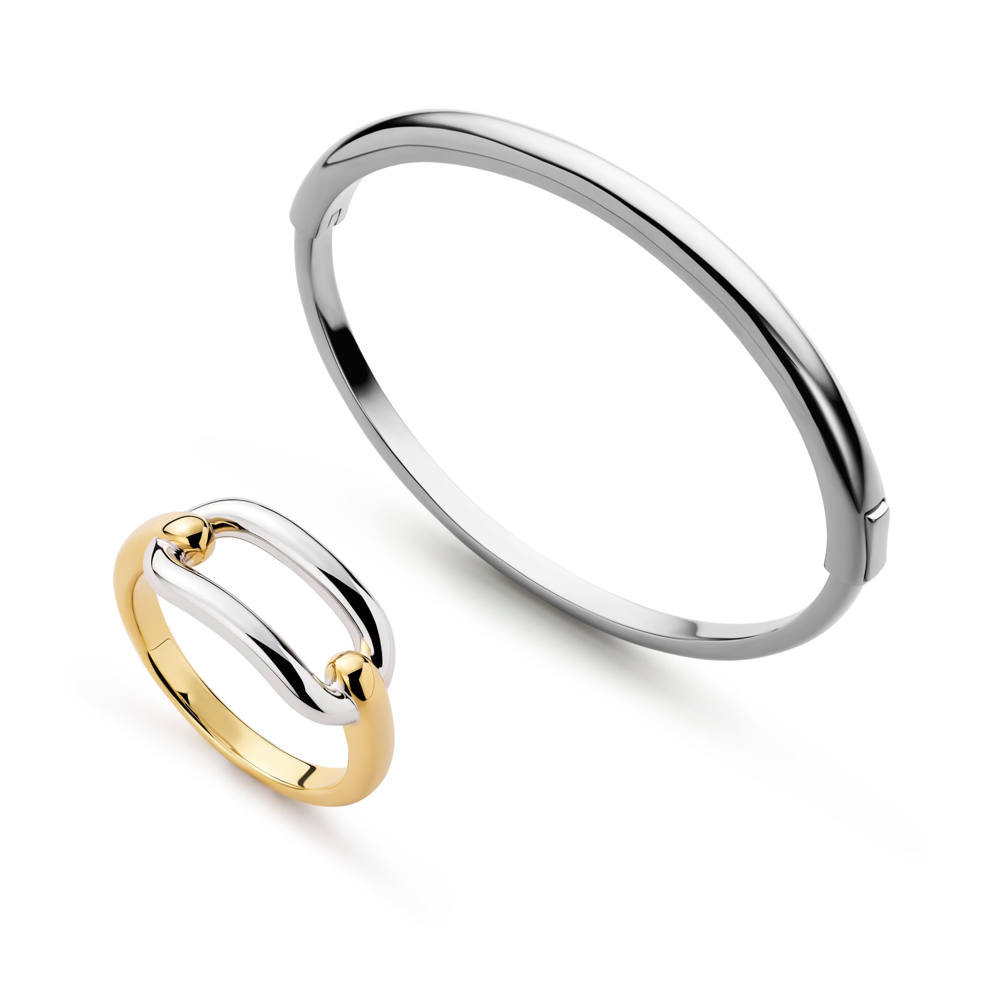 Ana Luisa Bracelets for Women - 14K Gold Plated & Silver Rhodium Bangle and Cuff Bracelets - Sleek Designs Perfect for Layering - Hypoallergenic, Water-Resistant, Tarnish-Free Bracelet for Daily Wear