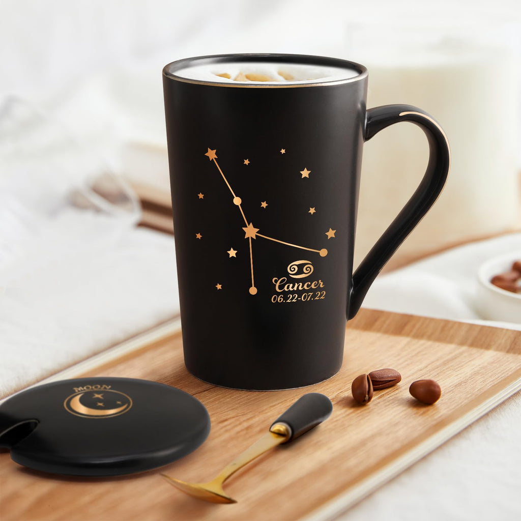 YHRJWN Pisces Gifts for Women, Pisces Constellation Mug, February March Birthdays Gifts for Women Horoscope Astrology Lovers, Pisces Zodiac Sign gifts for Women Girls, 14 Oz Pink with Gift Box