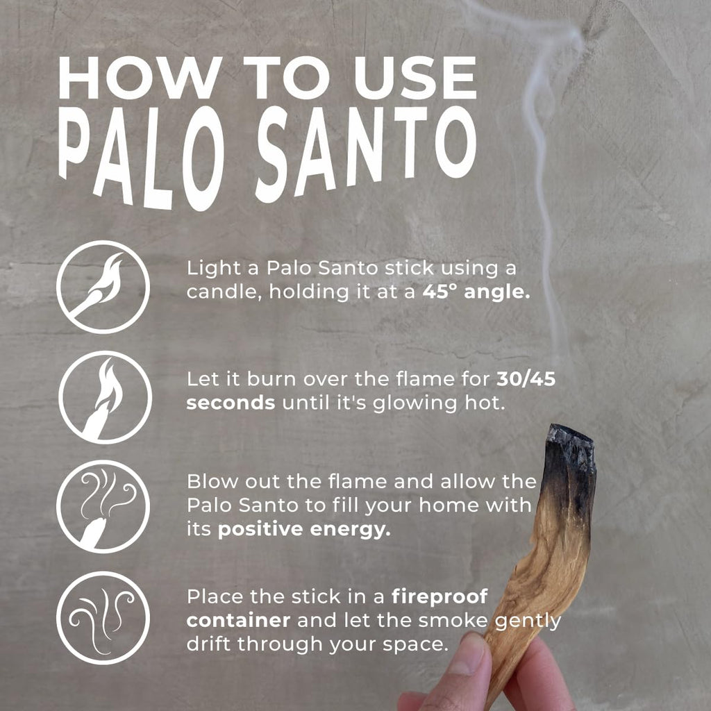 Palo Santo Premium Sticks (8) Smudging Incense Certified Pure Ethically and Sustainably Harvested from Fallen Trees in Peru (NOT Ecuador). Protection, Meditation, Healing, Spiritual Cleansing