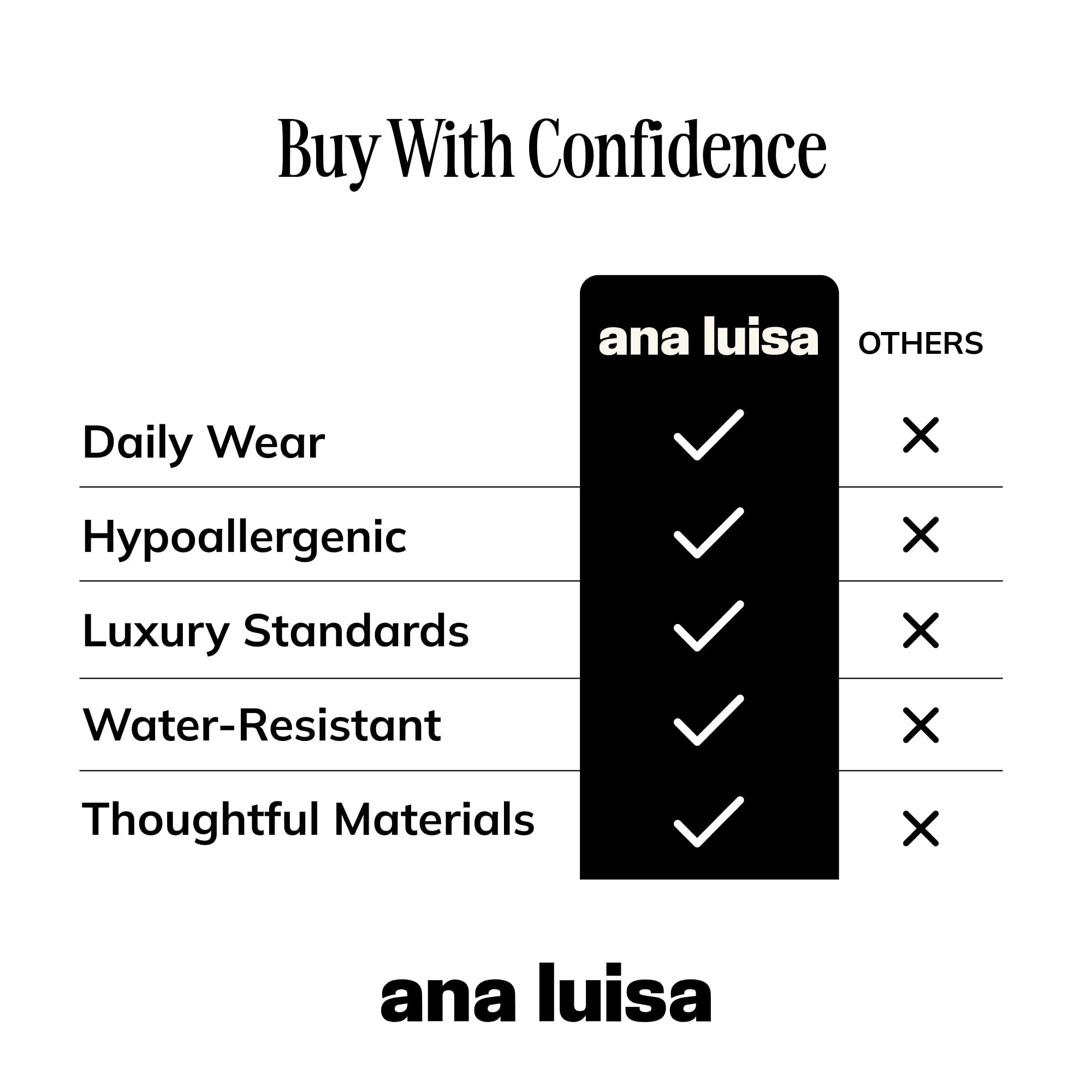 Ana Luisa Bracelets for Women - 14K Gold Plated & Silver Rhodium Bangle and Cuff Bracelets - Sleek Designs Perfect for Layering - Hypoallergenic, Water-Resistant, Tarnish-Free Bracelet for Daily Wear