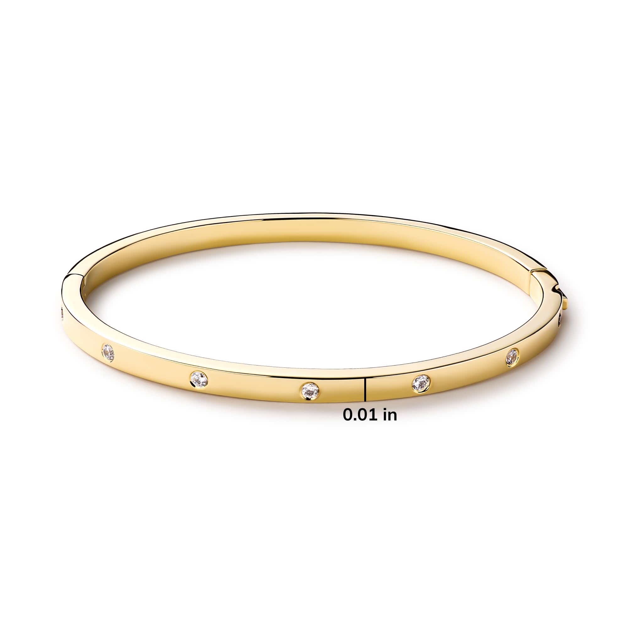 Ana Luisa Bracelets for Women - 14K Gold Plated & Silver Rhodium Bangle and Cuff Bracelets - Sleek Designs Perfect for Layering - Hypoallergenic, Water-Resistant, Tarnish-Free Bracelet for Daily Wear