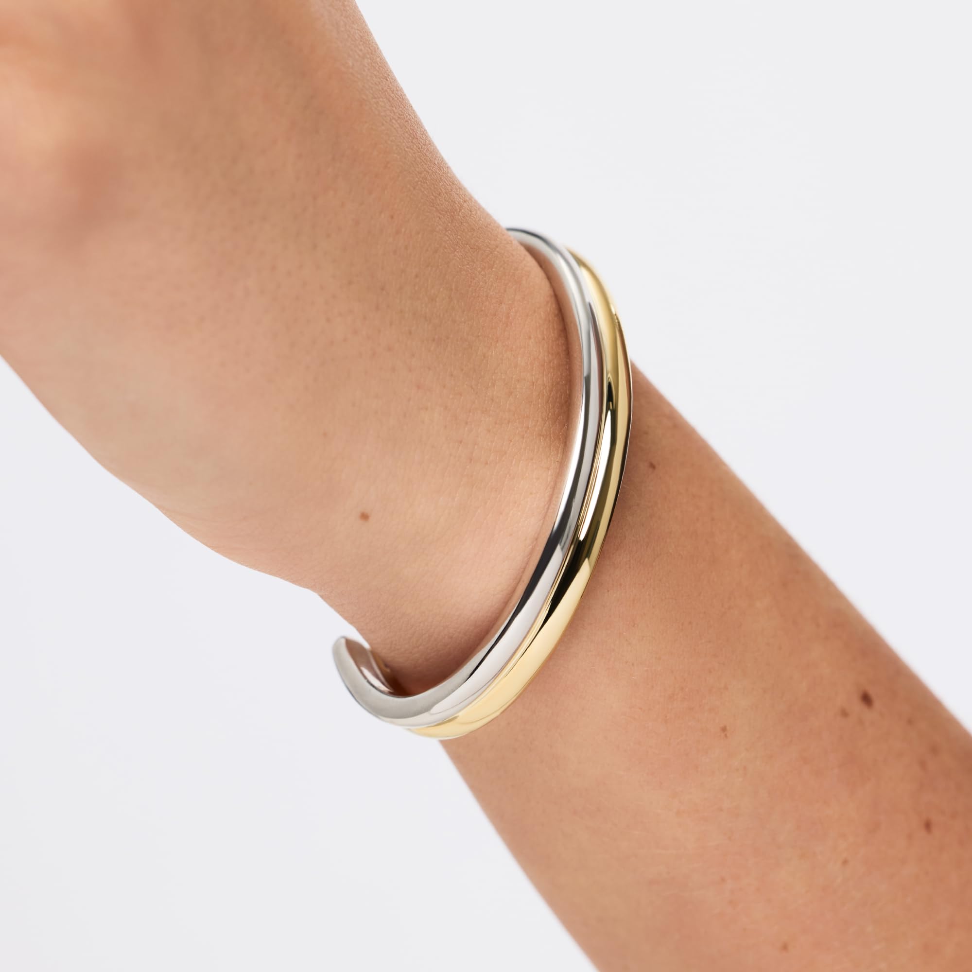 Ana Luisa Bracelets for Women - 14K Gold Plated & Silver Rhodium Bangle and Cuff Bracelets - Sleek Designs Perfect for Layering - Hypoallergenic, Water-Resistant, Tarnish-Free Bracelet for Daily Wear
