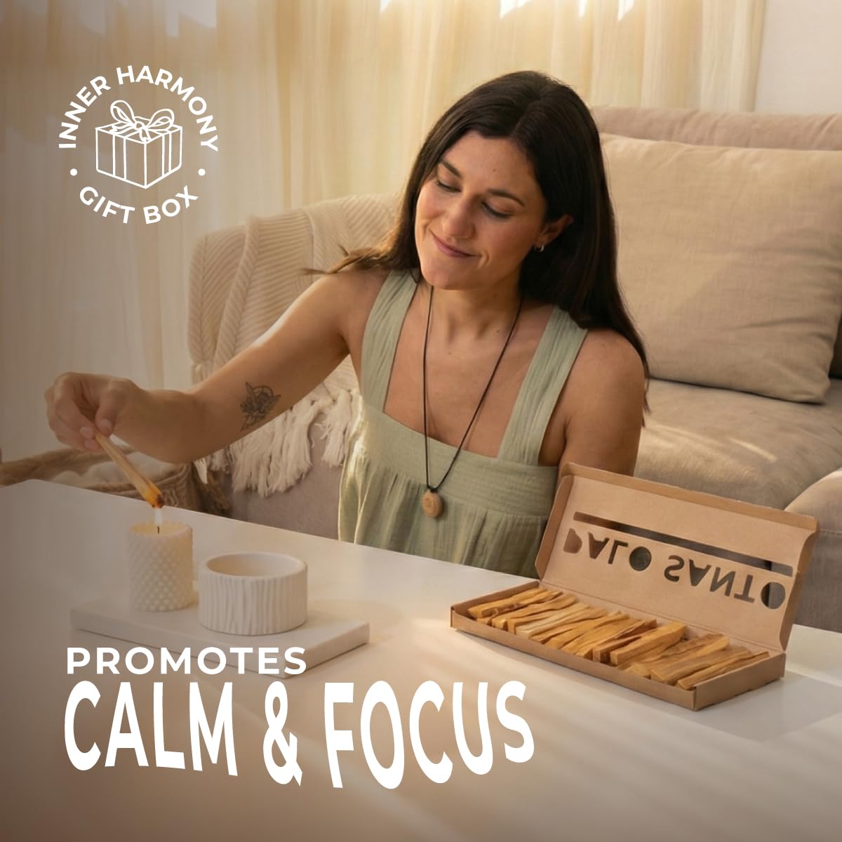Palo Santo Premium Sticks (8) Smudging Incense Certified Pure Ethically and Sustainably Harvested from Fallen Trees in Peru (NOT Ecuador). Protection, Meditation, Healing, Spiritual Cleansing