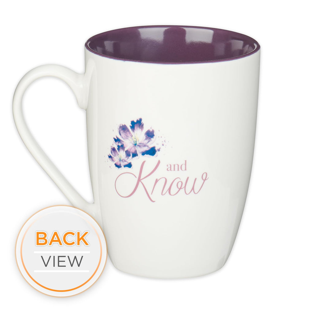 Christian Art Gifts Inspirational Ceramic Coffee & Tea Scripture Mug for Women: All Things are Possible Encouraging Bible Verse, Cute Microwave & Dishwasher Safe Drinkware, White & Pink Floral, 12 oz.