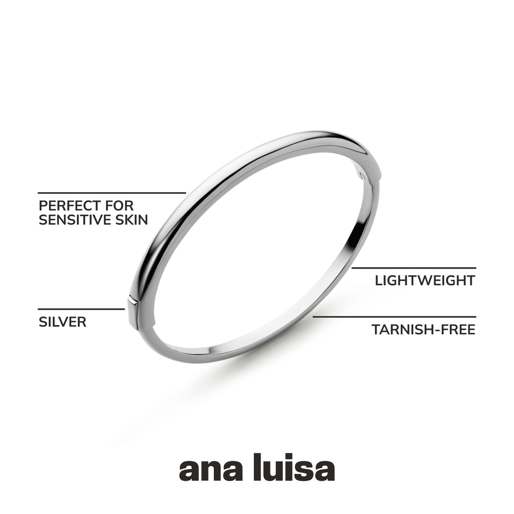 Ana Luisa Bracelets for Women - 14K Gold Plated & Silver Rhodium Bangle and Cuff Bracelets - Sleek Designs Perfect for Layering - Hypoallergenic, Water-Resistant, Tarnish-Free Bracelet for Daily Wear