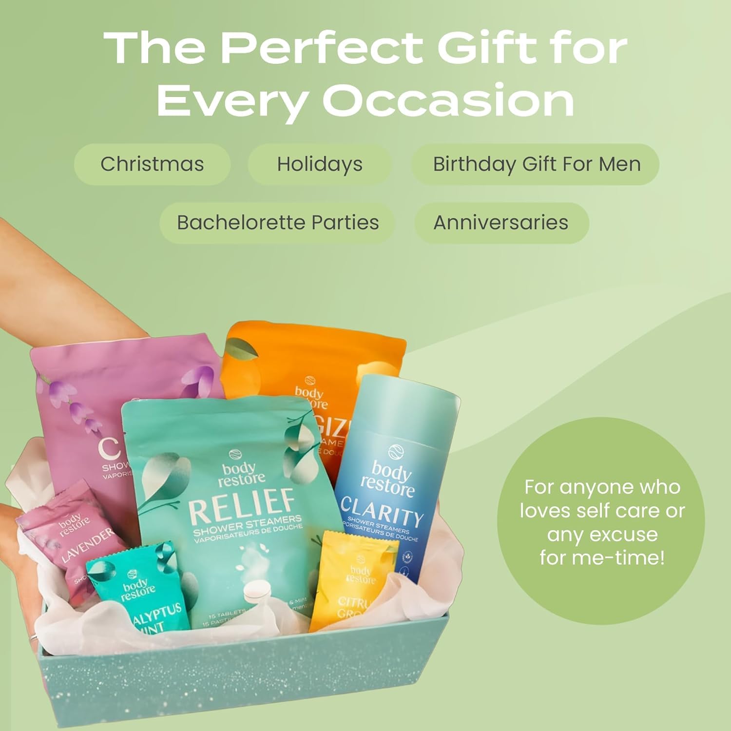 Body Restore Shower Steamers Aromatherapy 6 Pack – Mothers Day Gifts for Mom, Birthday Gifts for Women, Relaxation Stress Relief Self Care – Bloom