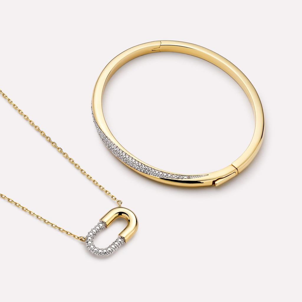 Ana Luisa Bracelets for Women - 14K Gold Plated & Silver Rhodium Bangle and Cuff Bracelets - Sleek Designs Perfect for Layering - Hypoallergenic, Water-Resistant, Tarnish-Free Bracelet for Daily Wear