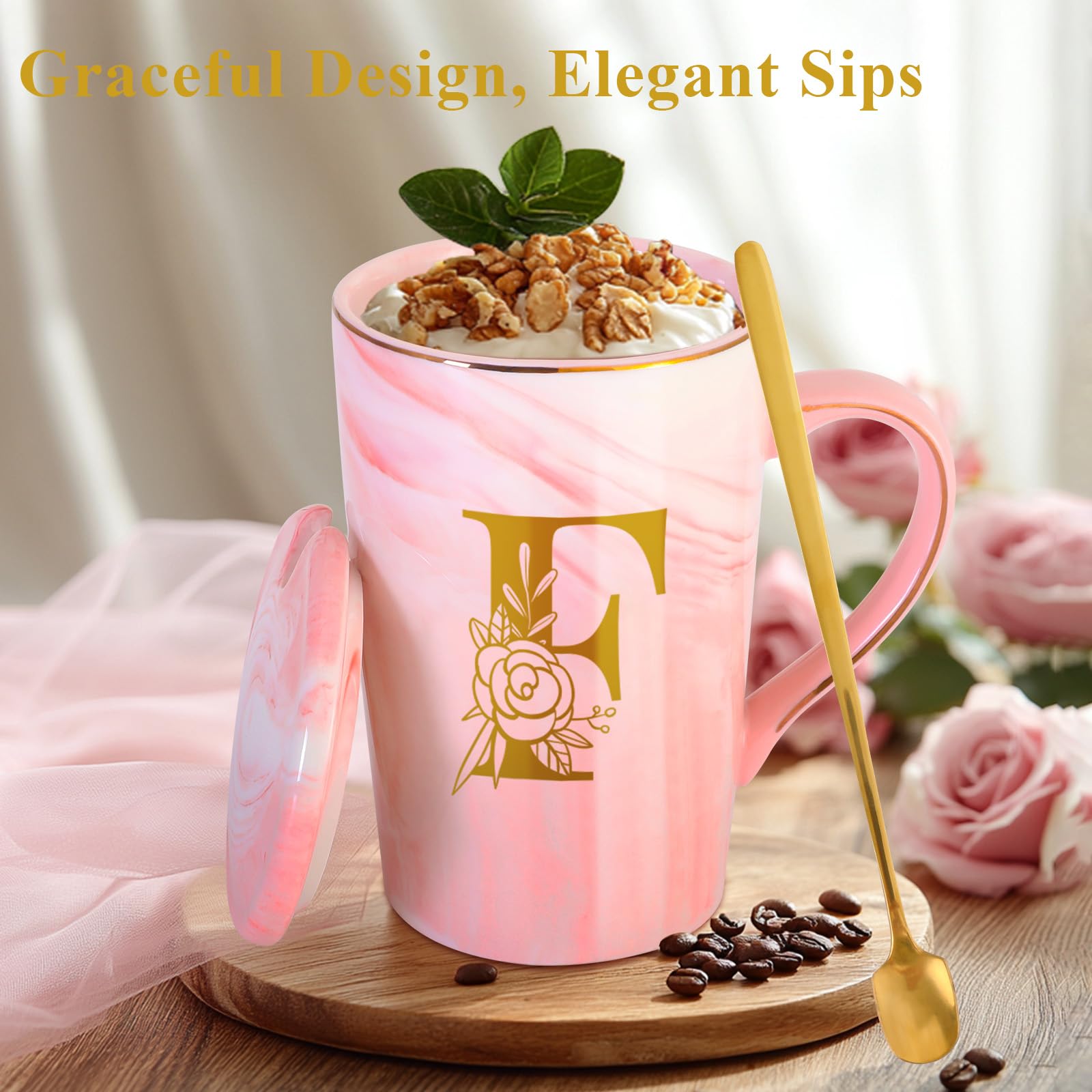 Personalized Ceramic Coffee Mug with Lid Cup Happy Birthday Gifts for Adult Men Women Who Have Everything Want Nothing Dad Mom Guys People Couples Parents Cool Funny Unique Present Special Christmas,G