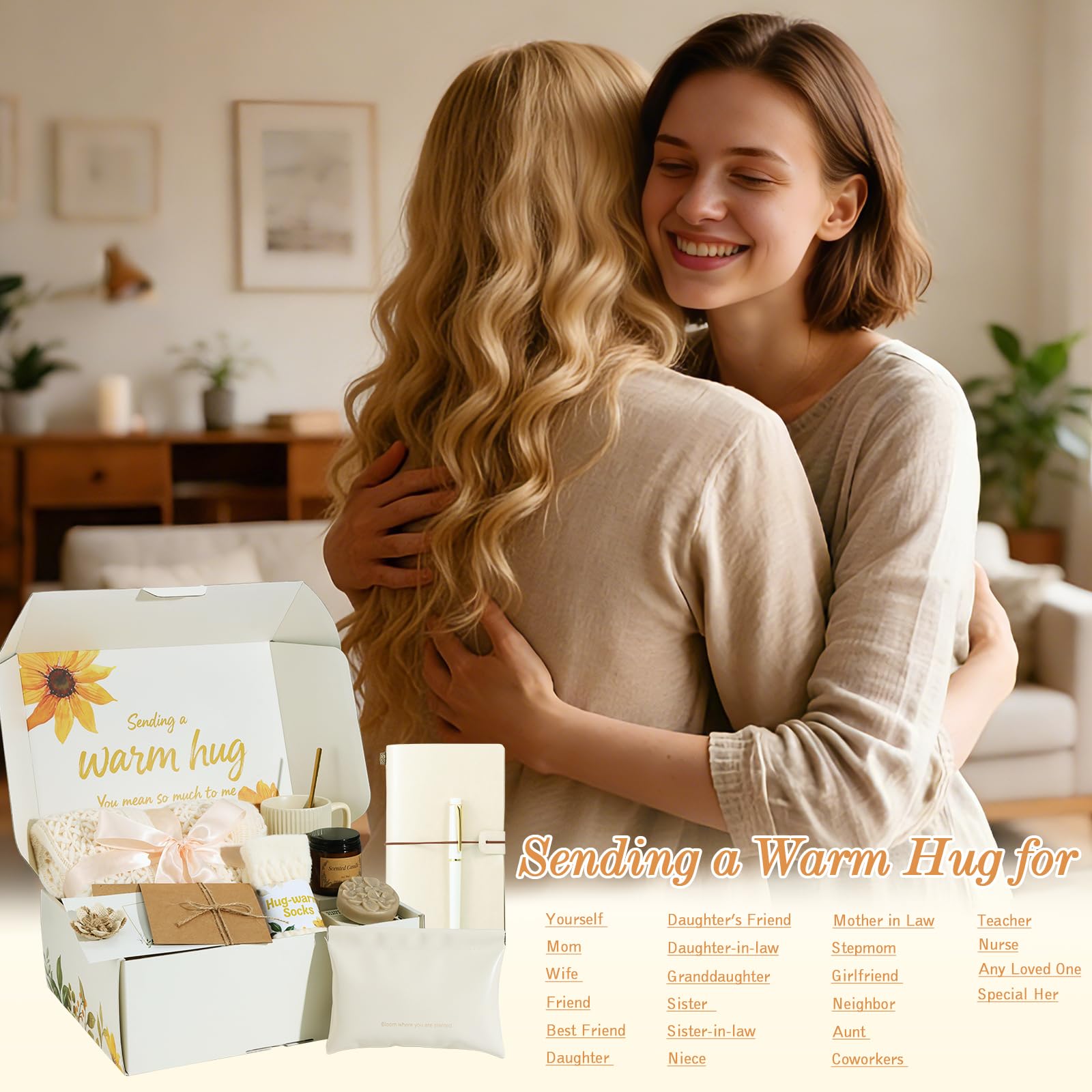 Self Care Gifts for Womens Birthday Gift Mothers Day Gift for Mom Wife Grandma Sister Friend - Get Well Soon Sympathy Gift Baskets for Women Care Package, Thinking of You Inspirational Gifts for Her