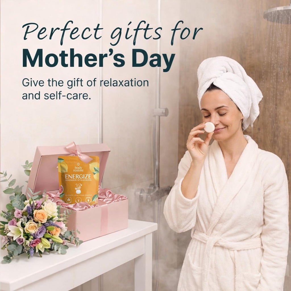 Body Restore Shower Steamers Aromatherapy 6 Pack – Mothers Day Gifts for Mom, Birthday Gifts for Women, Relaxation Stress Relief Self Care – Bloom