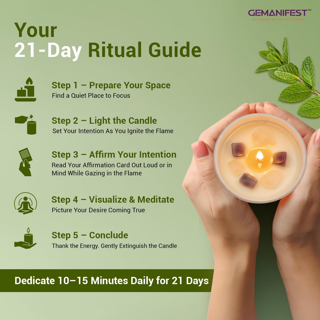 Money Manifestation Candle with Pyrite Bracelet for Wealth Prosperity and Success Pumpkin Spice Soy Candles for Office Home Scented Prosperity Crystal Candle Gifts for Men Women