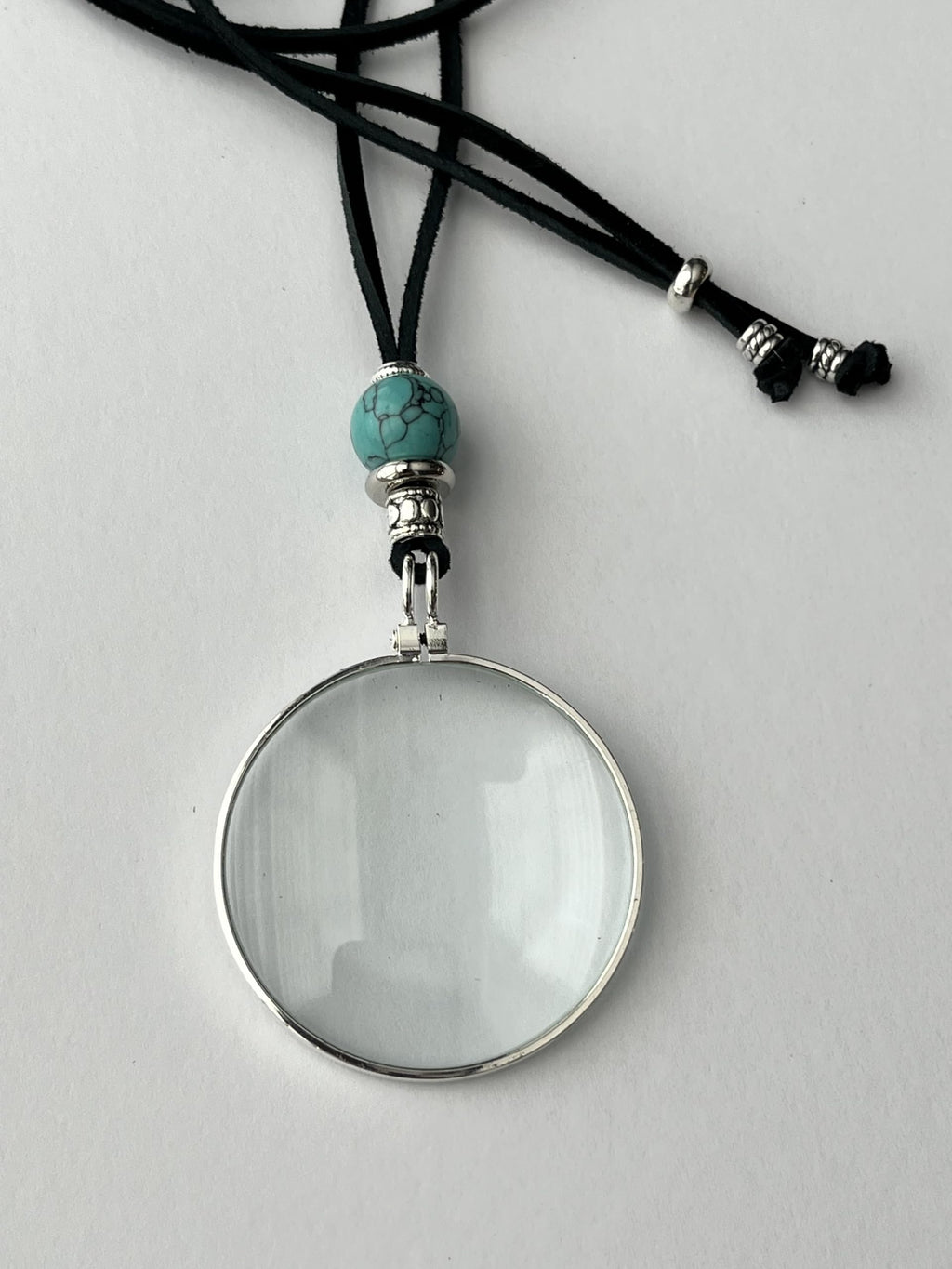 by Wendra Magnifying Necklace with Natural Crystal to Increase Vision & Energy. Handmade