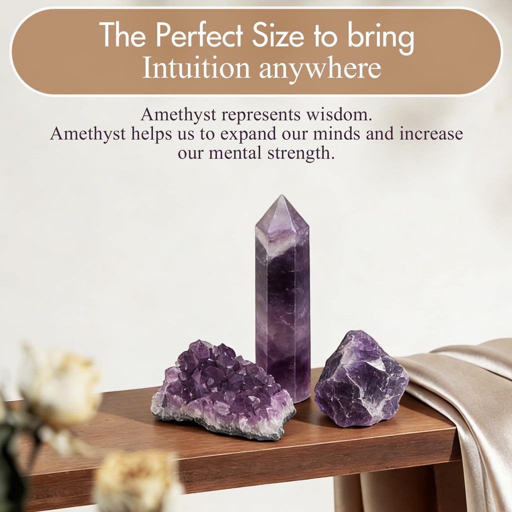 7 Chakra Healing Crystals Set - Large Raw Stones Energy Alignment Kit with Wooden Gift Box & Guidebook