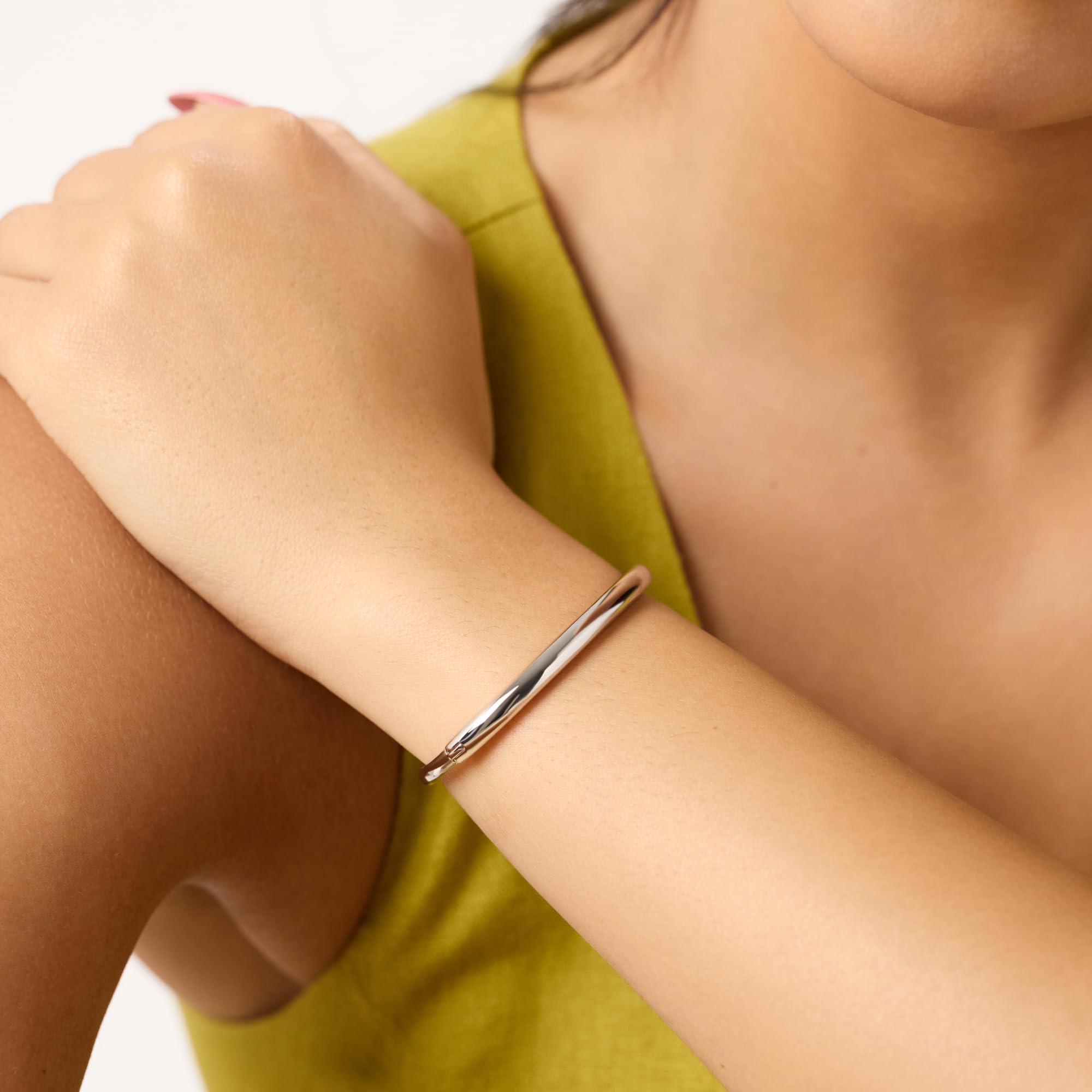 Ana Luisa Bracelets for Women - 14K Gold Plated & Silver Rhodium Bangle and Cuff Bracelets - Sleek Designs Perfect for Layering - Hypoallergenic, Water-Resistant, Tarnish-Free Bracelet for Daily Wear