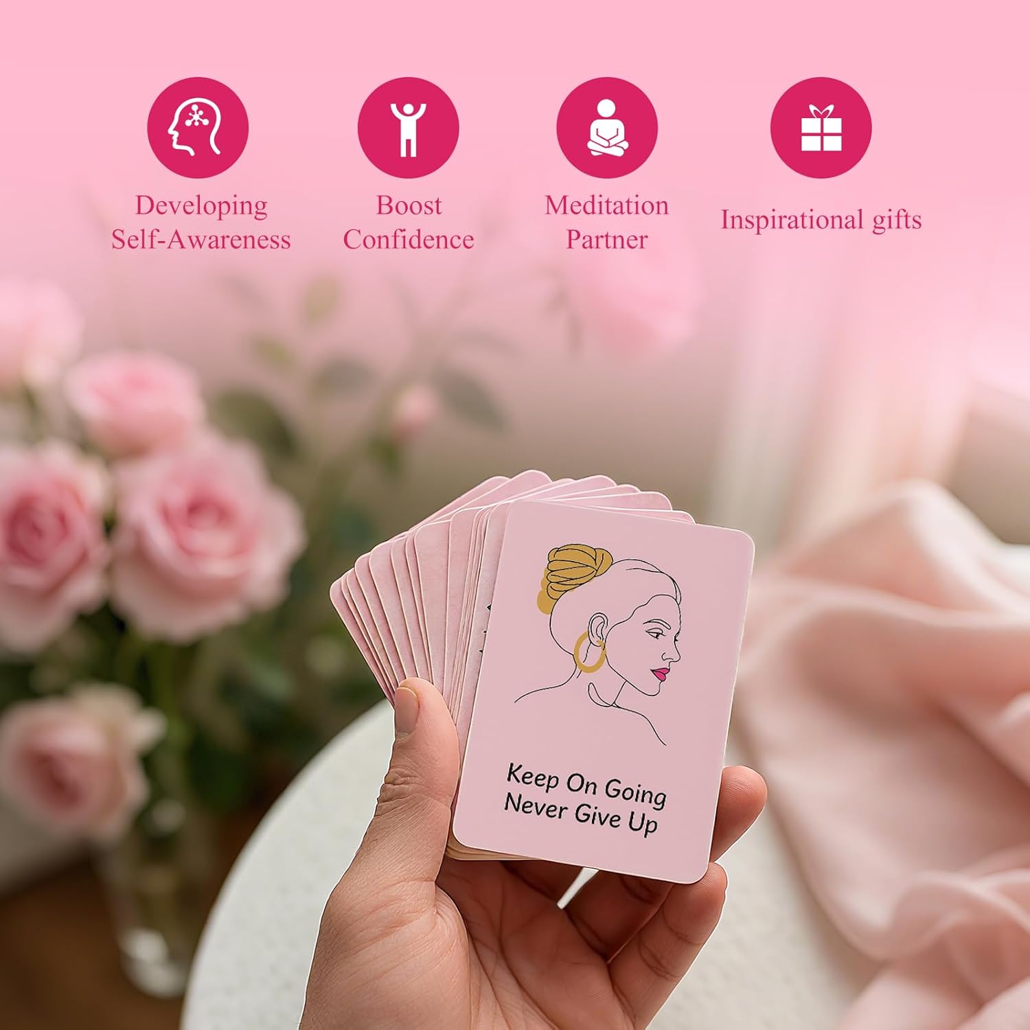 Badass Affirmation Cards,60 Positive Affirmations for Women,Daily Motivational and Inspiration for women, Unique Gifts for Women, Best Friend, Sister