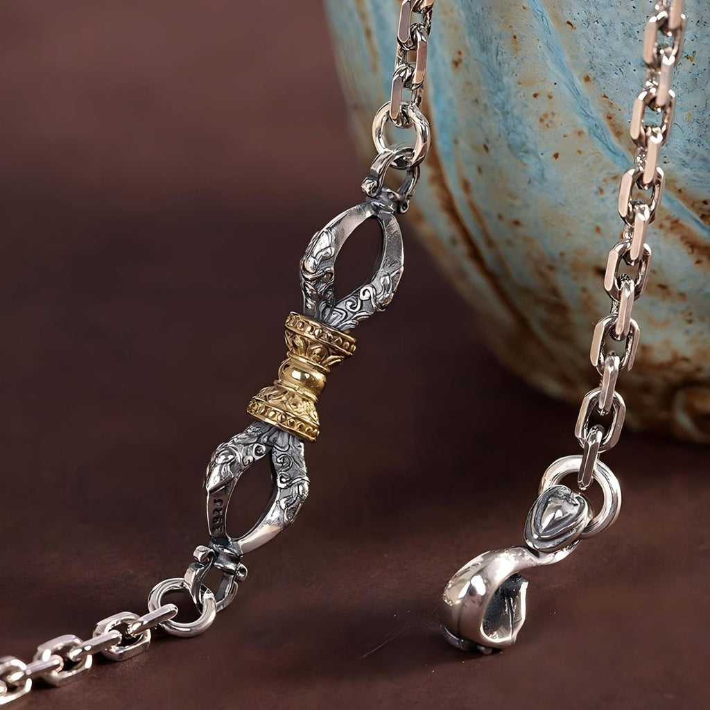 Italian Sterling Silver S925 Retro Chain Necklace for Men, Vintage Style Jewelry Gift
