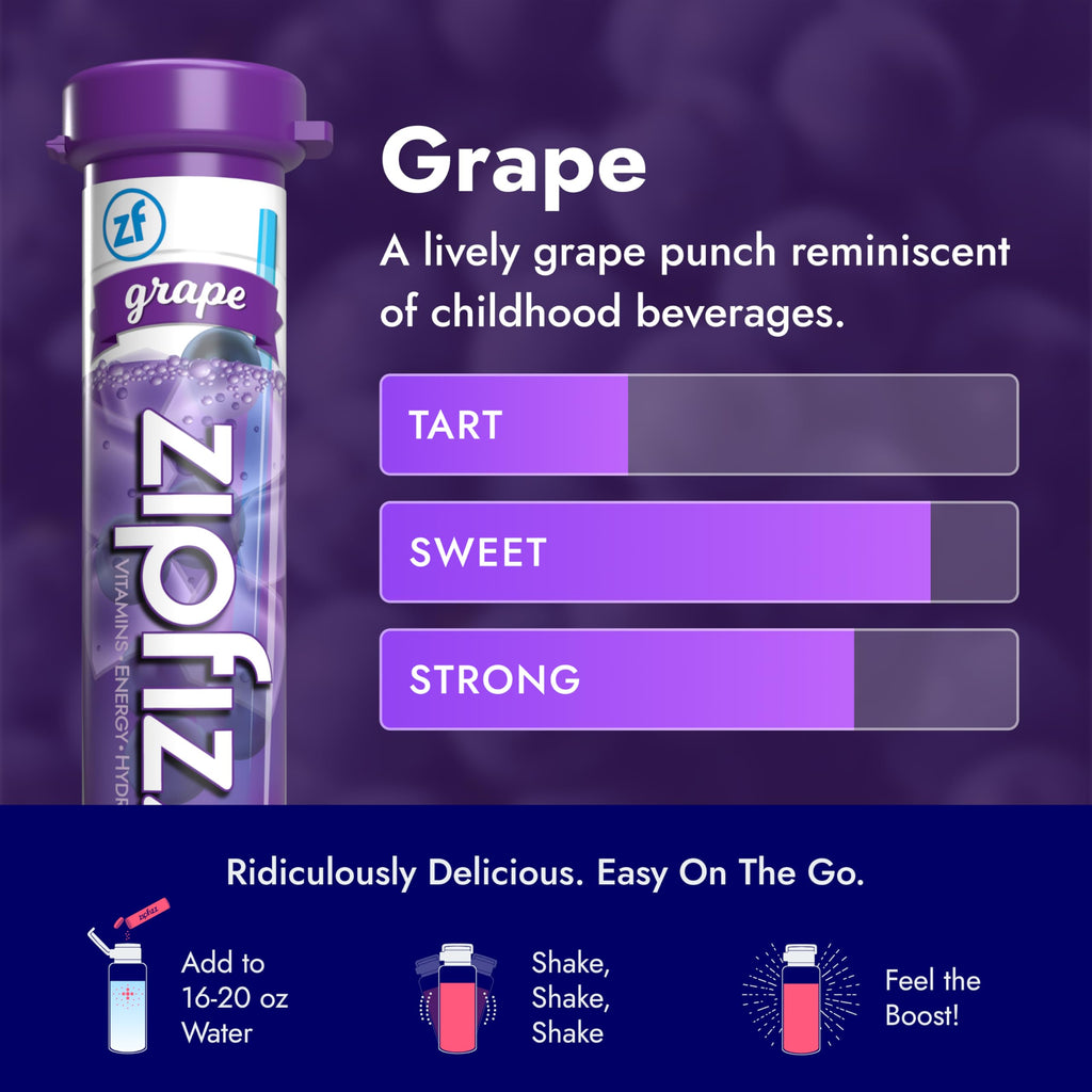 Zipfizz Daily Energy Drink Powder, Variety Pack, 15 Pack | 3-in-1 Sustained Energy, Rapid Hydration, and Essential Vitamins | Sugar-Free | Electrolyte Powder | Contains Vitamin B-12 & Antioxidants