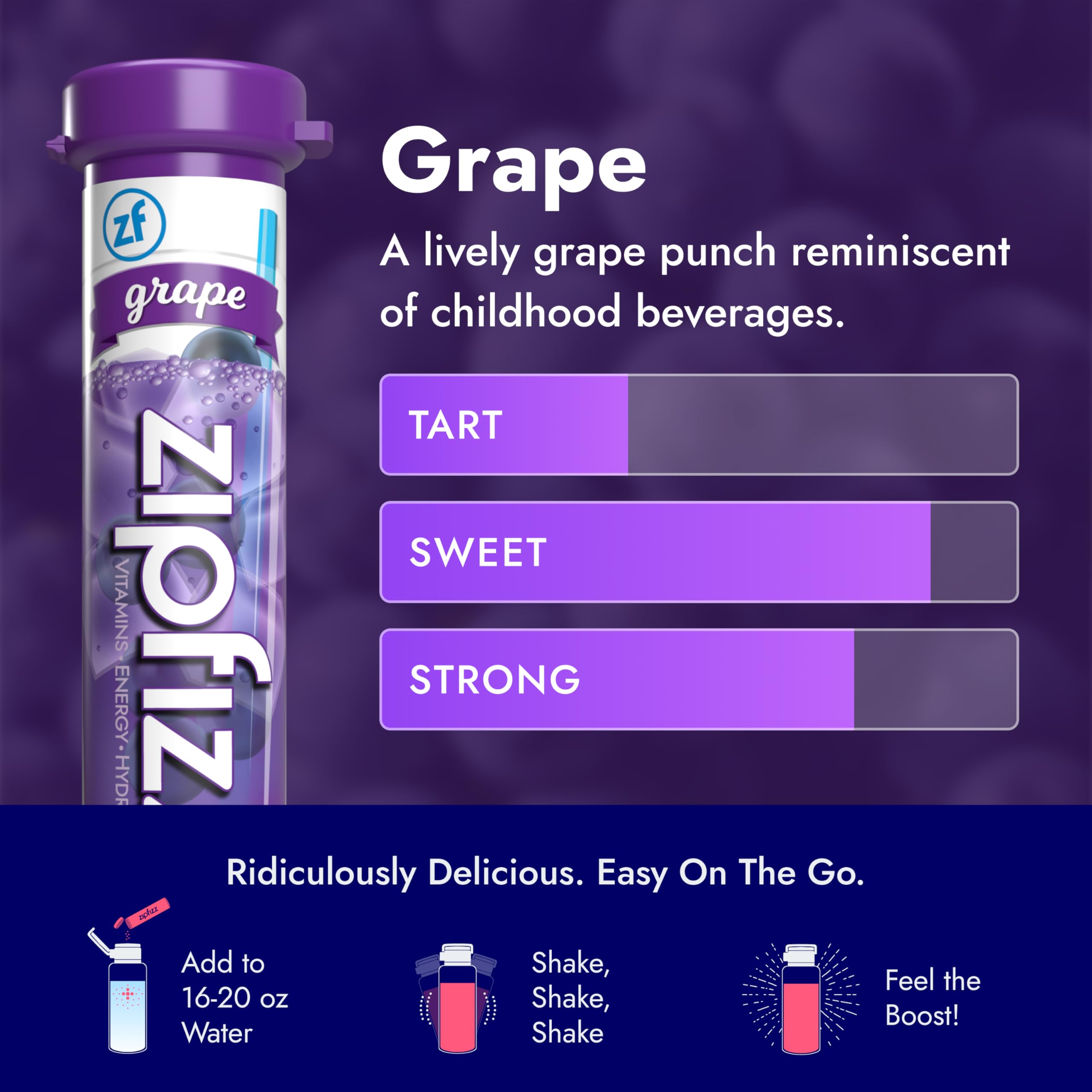 Zipfizz Daily Energy Drink Powder, Variety Pack, 15 Pack | 3-in-1 Sustained Energy, Rapid Hydration, and Essential Vitamins | Sugar-Free | Electrolyte Powder | Contains Vitamin B-12 & Antioxidants